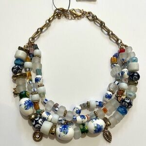 FREE PEOPLE X ARDEN Jewelry SHAKER SHAKRA Beaded Layered Necklace